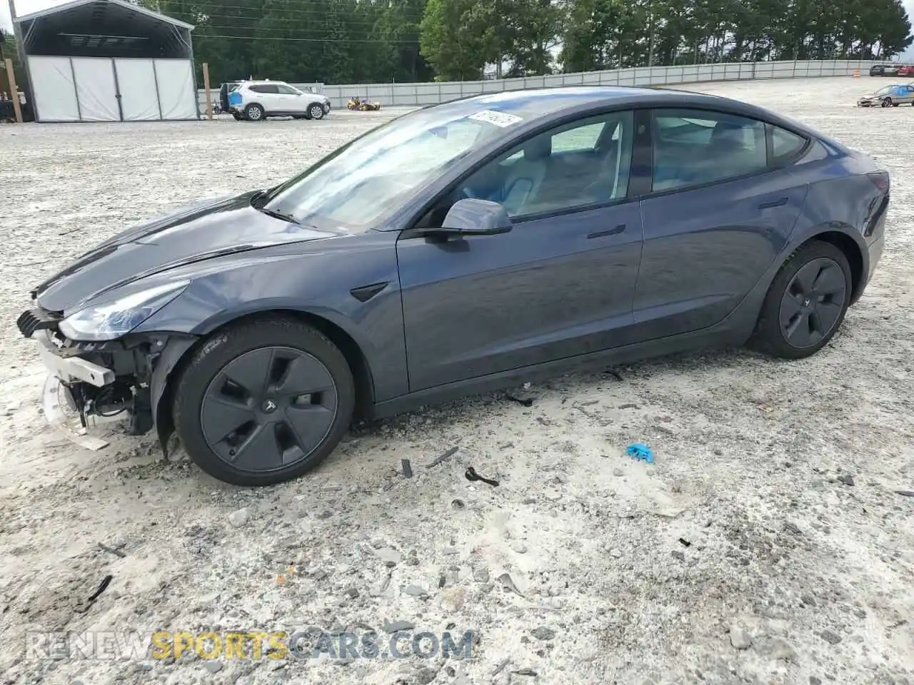 1 Photograph of a damaged car 5YJ3E1EB1NF290336 TESLA MODEL 3 2022