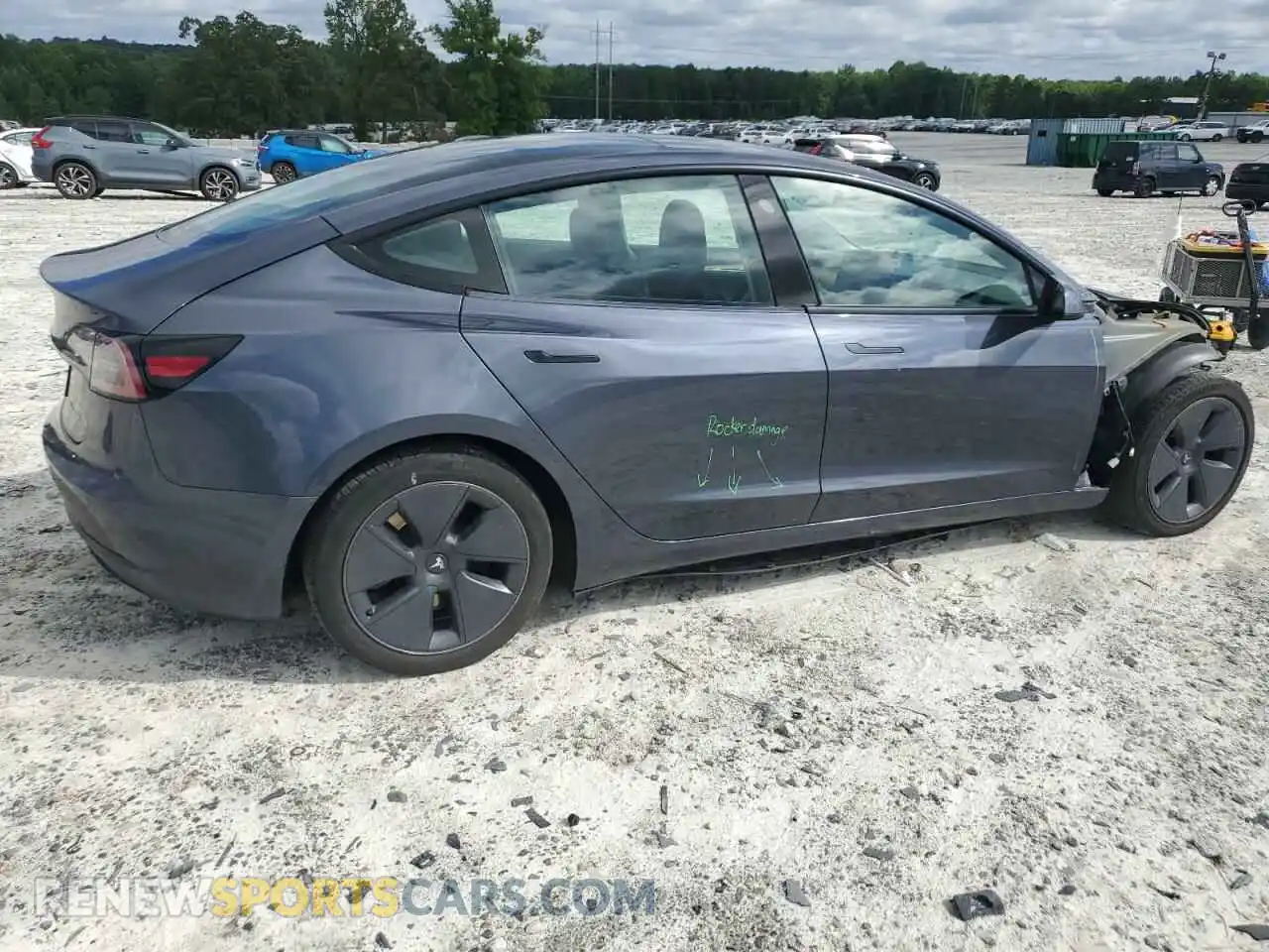 3 Photograph of a damaged car 5YJ3E1EB1NF290336 TESLA MODEL 3 2022