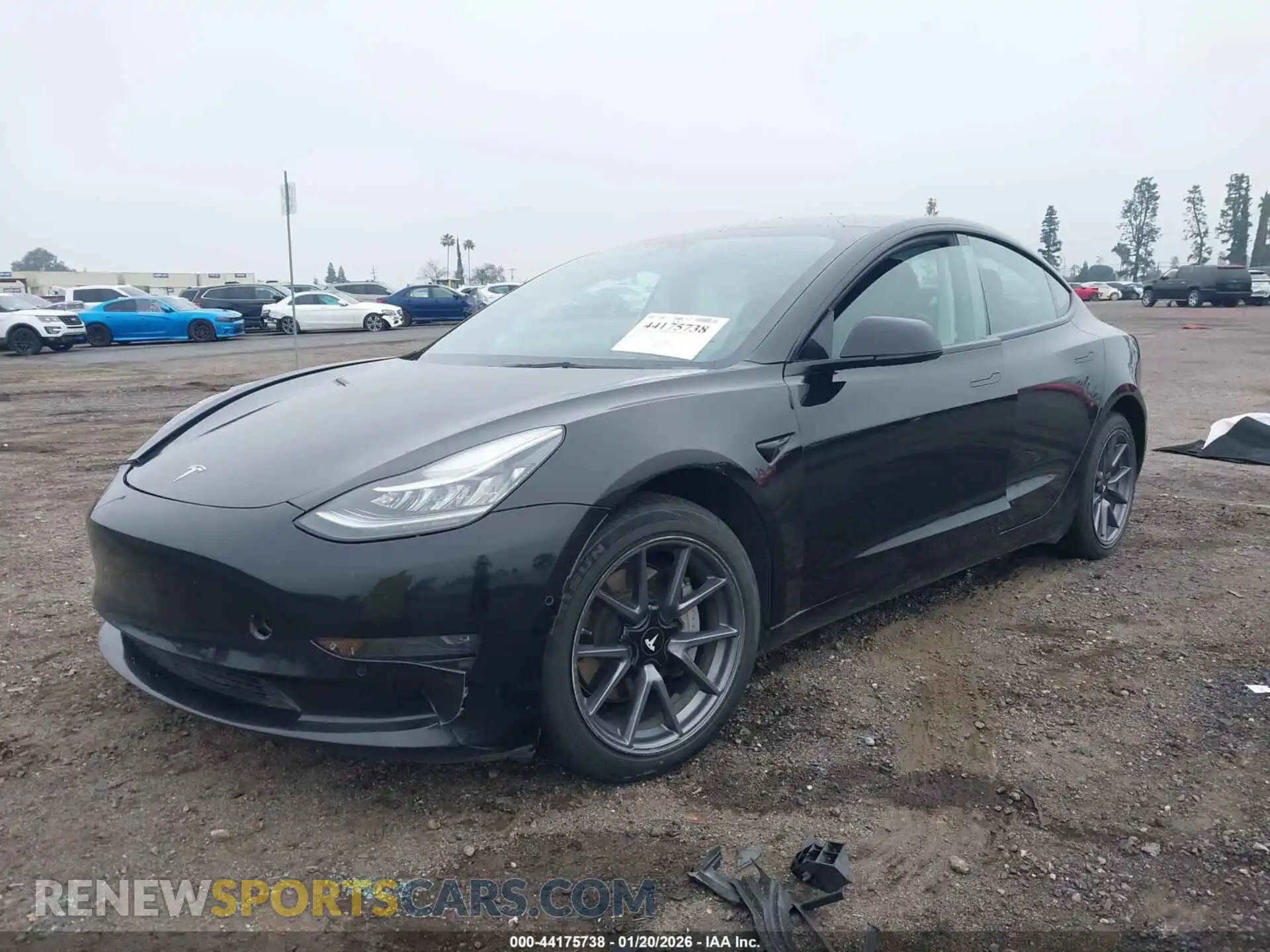 2 Photograph of a damaged car 5YJ3E1EB1NF298419 TESLA MODEL 3 2022
