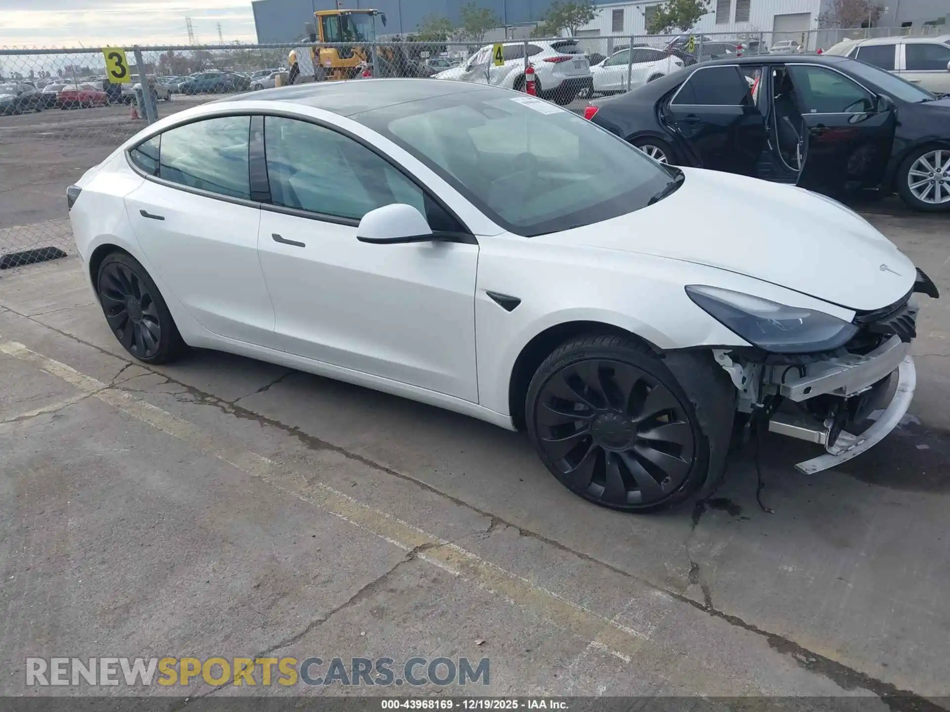 1 Photograph of a damaged car 5YJ3E1EB1NF310245 TESLA MODEL 3 2022