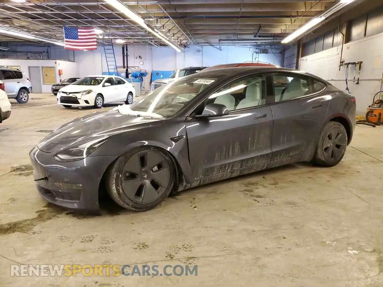 1 Photograph of a damaged car 5YJ3E1EB1NF317762 TESLA MODEL 3 2022