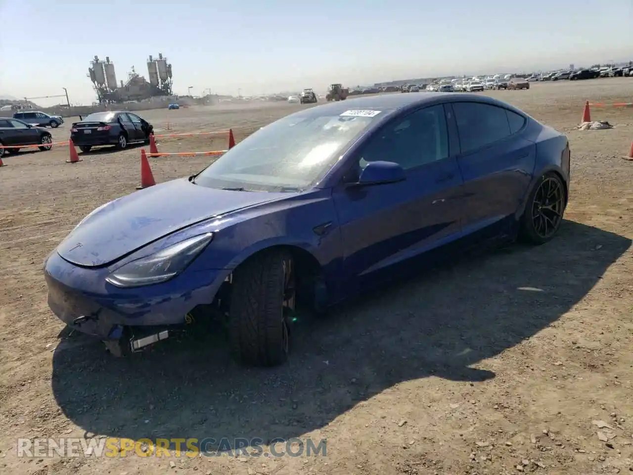 1 Photograph of a damaged car 5YJ3E1EB1NF322377 TESLA MODEL 3 2022