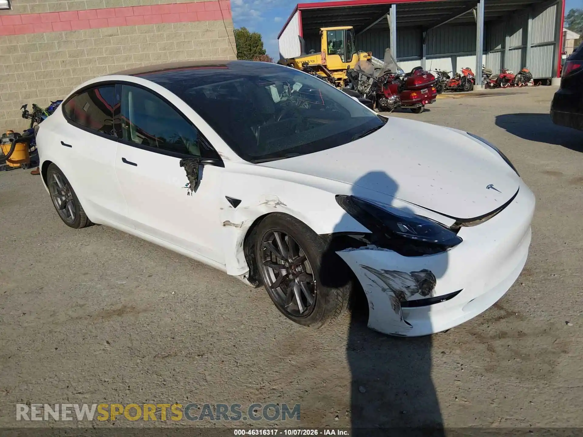 1 Photograph of a damaged car 5YJ3E1EB1NF324565 TESLA MODEL 3 2022
