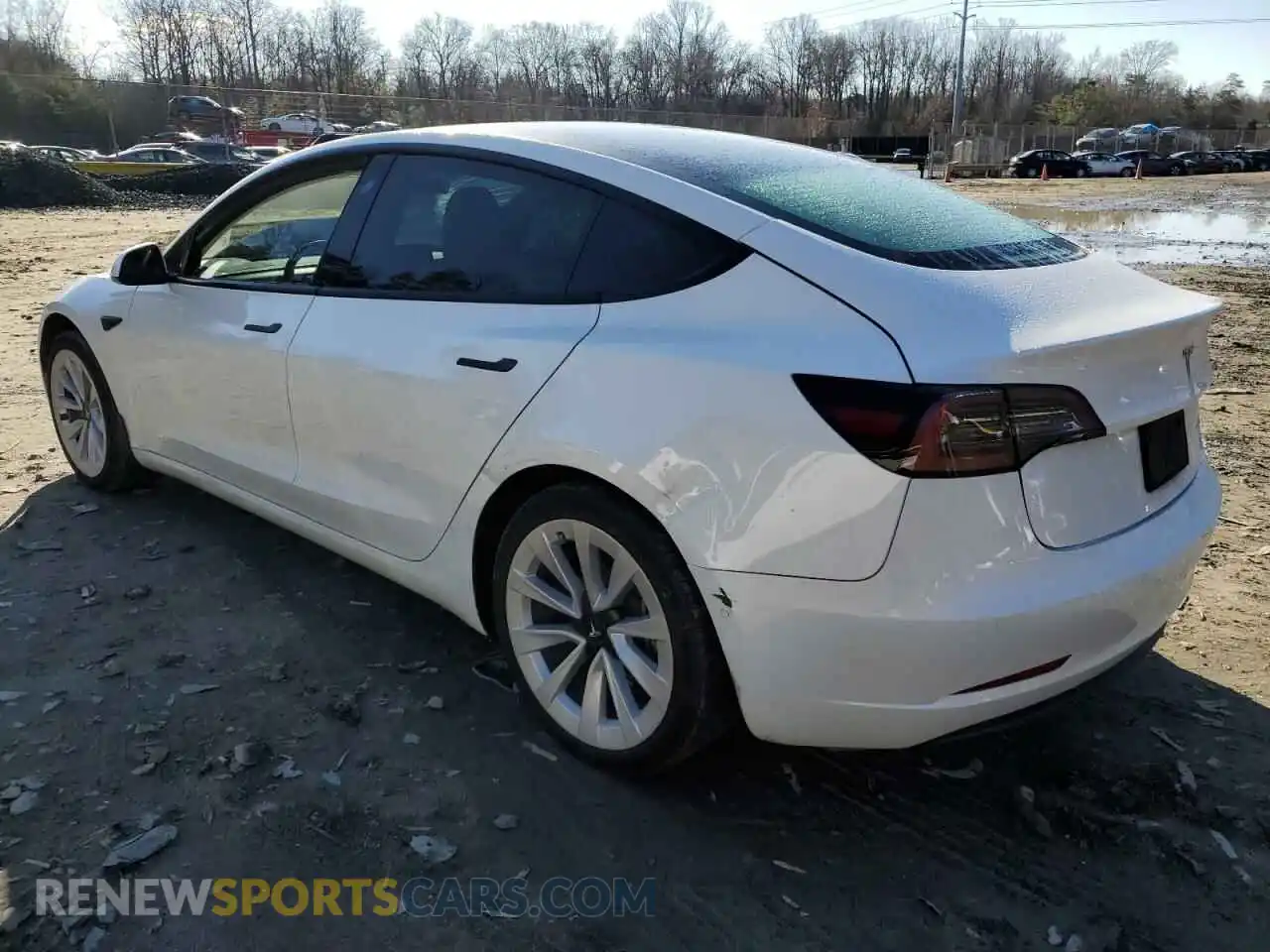 2 Photograph of a damaged car 5YJ3E1EB1NF327191 TESLA MODEL 3 2022