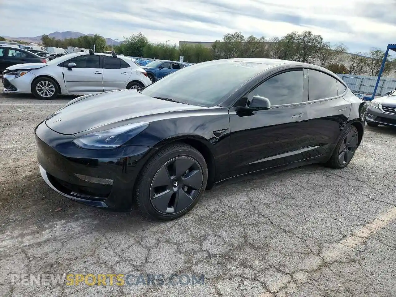 1 fotografías del automóvil dañado 5YJ3E1EB1NF345402 TESLA MODEL 3 2022