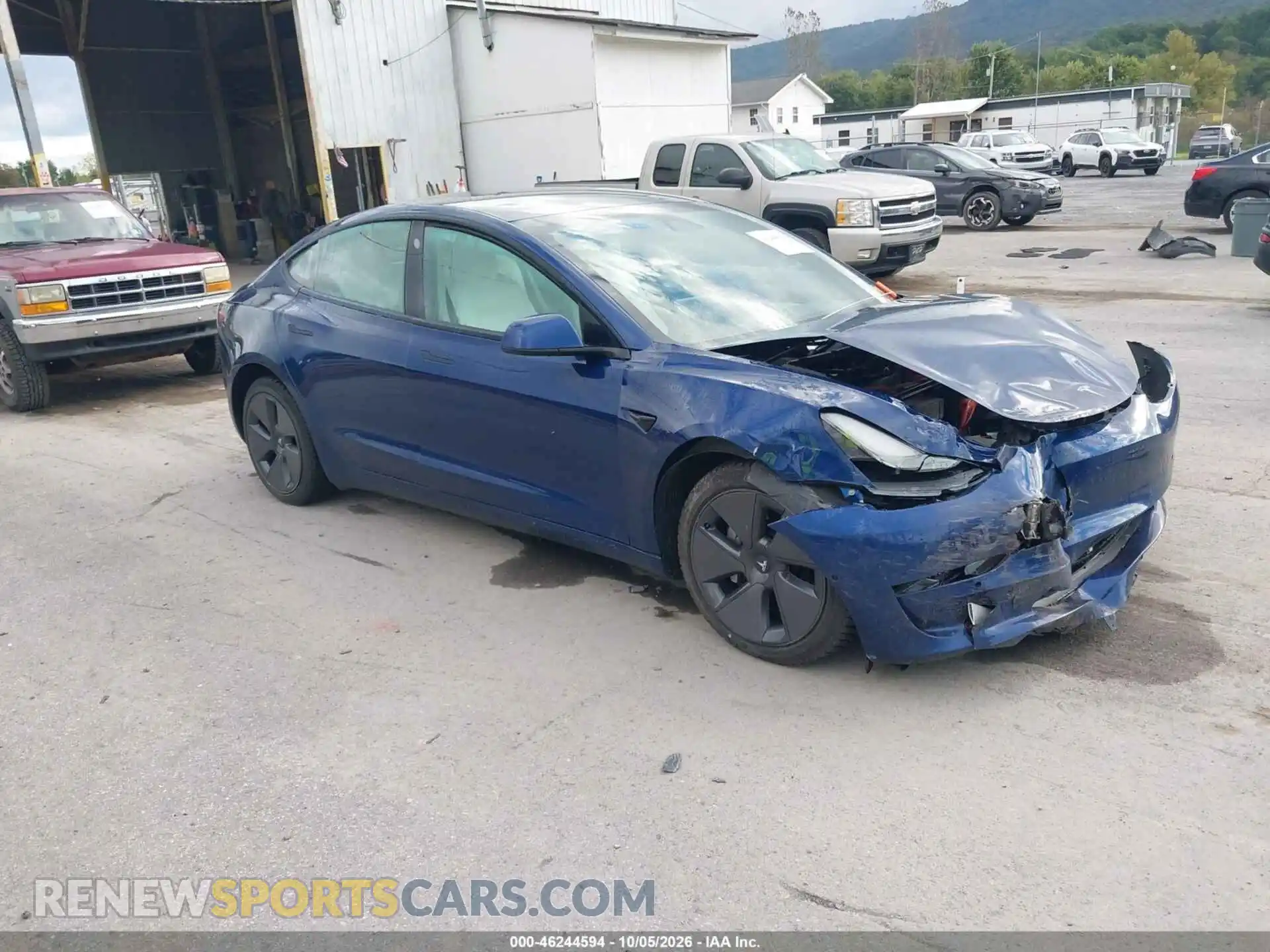 1 Photograph of a damaged car 5YJ3E1EB2NF102097 TESLA MODEL 3 2022