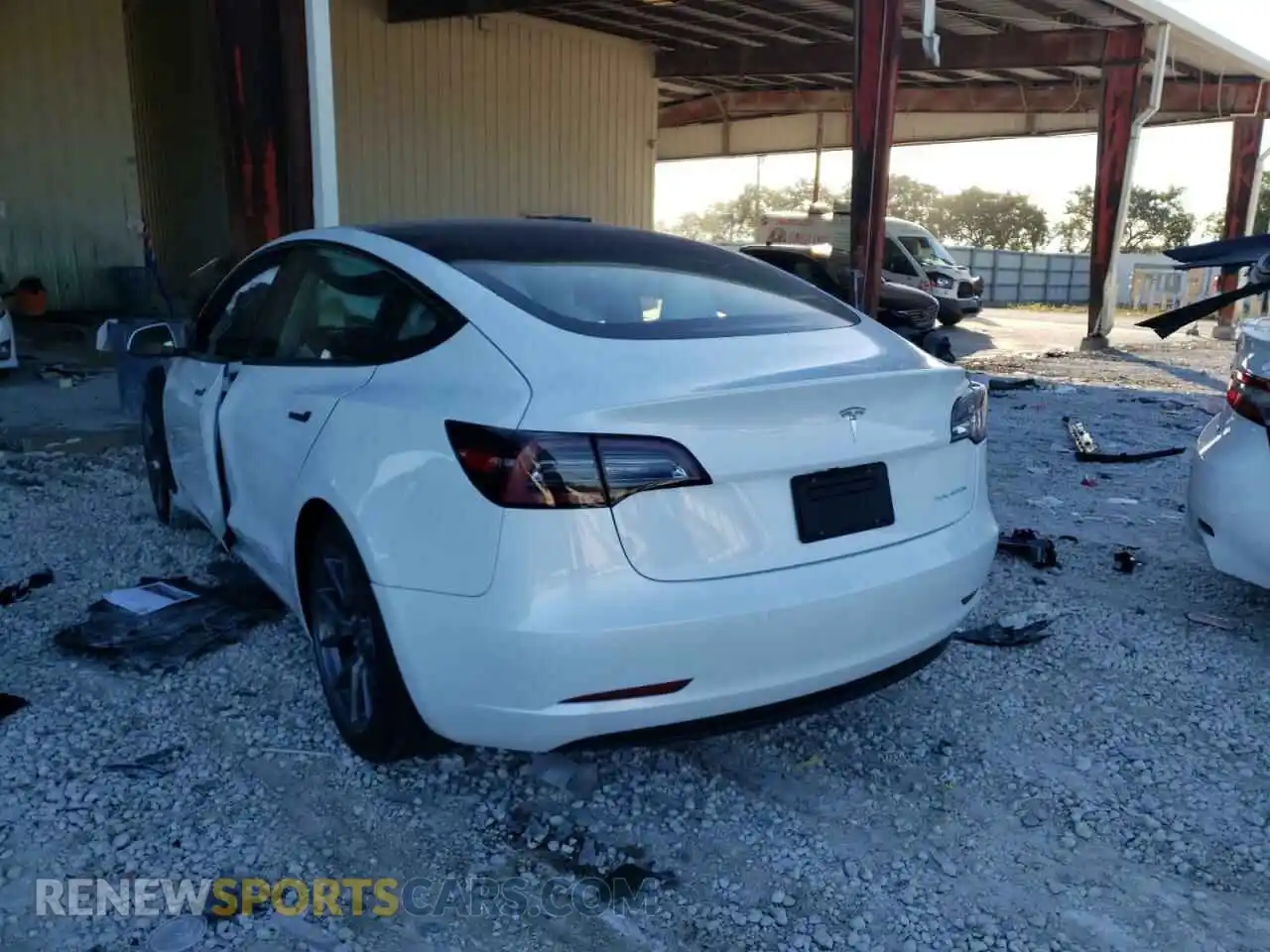 3 Photograph of a damaged car 5YJ3E1EB2NF103444 TESLA MODEL 3 2022