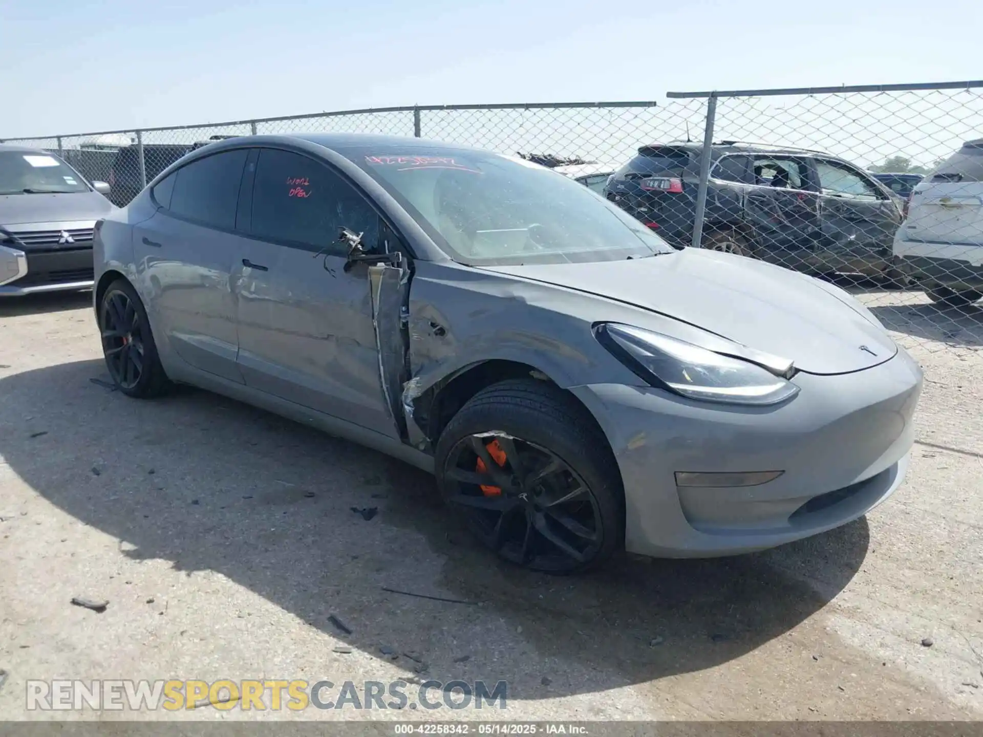 1 Photograph of a damaged car 5YJ3E1EB2NF115416 TESLA MODEL 3 2022