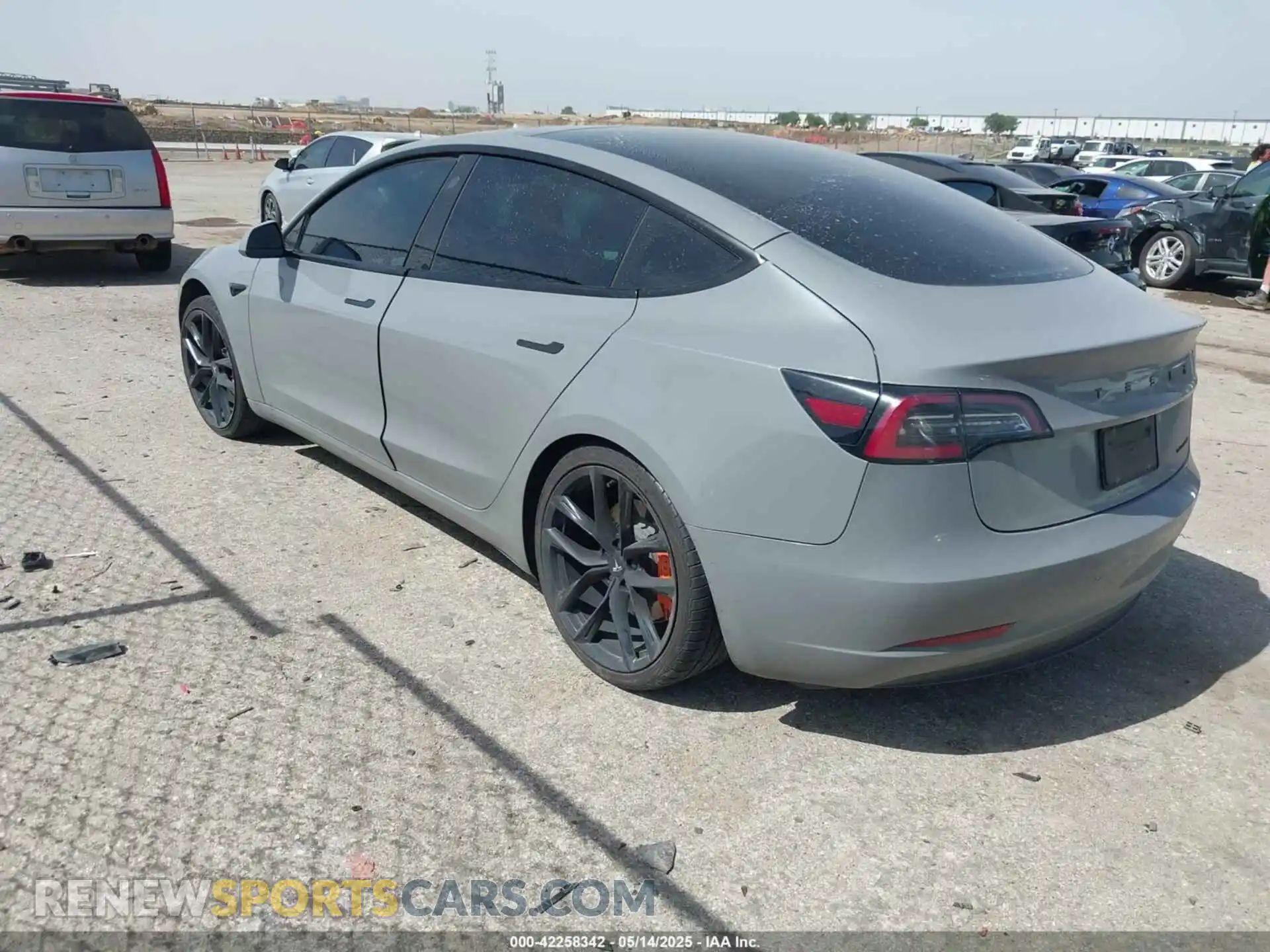 3 Photograph of a damaged car 5YJ3E1EB2NF115416 TESLA MODEL 3 2022