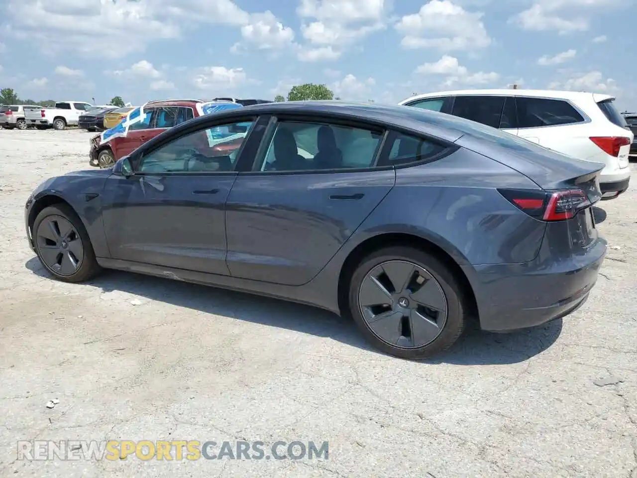 2 Photograph of a damaged car 5YJ3E1EB2NF120325 TESLA MODEL 3 2022