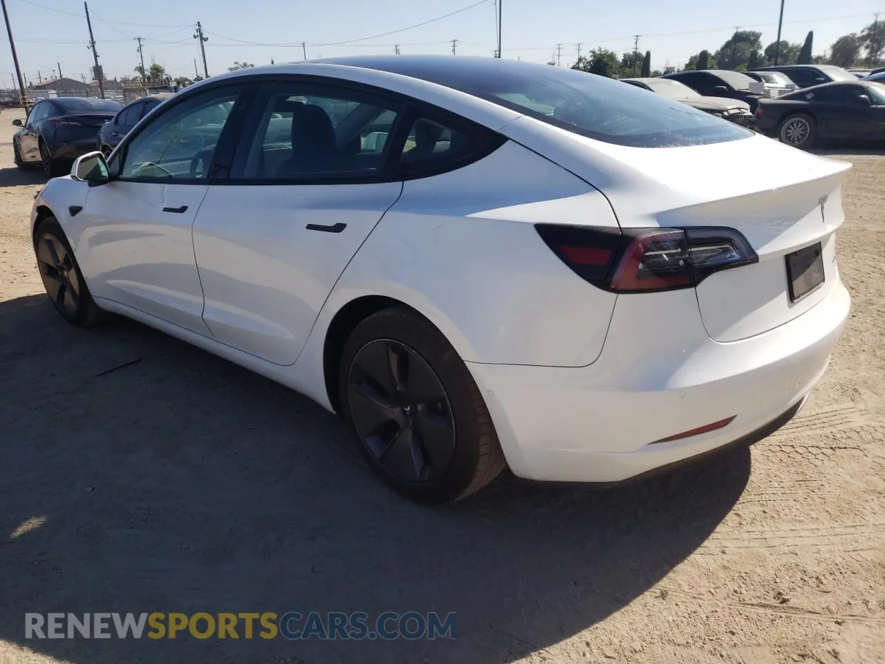 3 Photograph of a damaged car 5YJ3E1EB2NF121703 TESLA MODEL 3 2022
