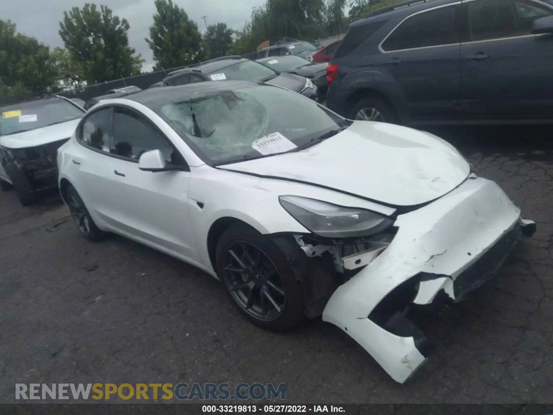 1 Photograph of a damaged car 5YJ3E1EB2NF123340 TESLA MODEL 3 2022