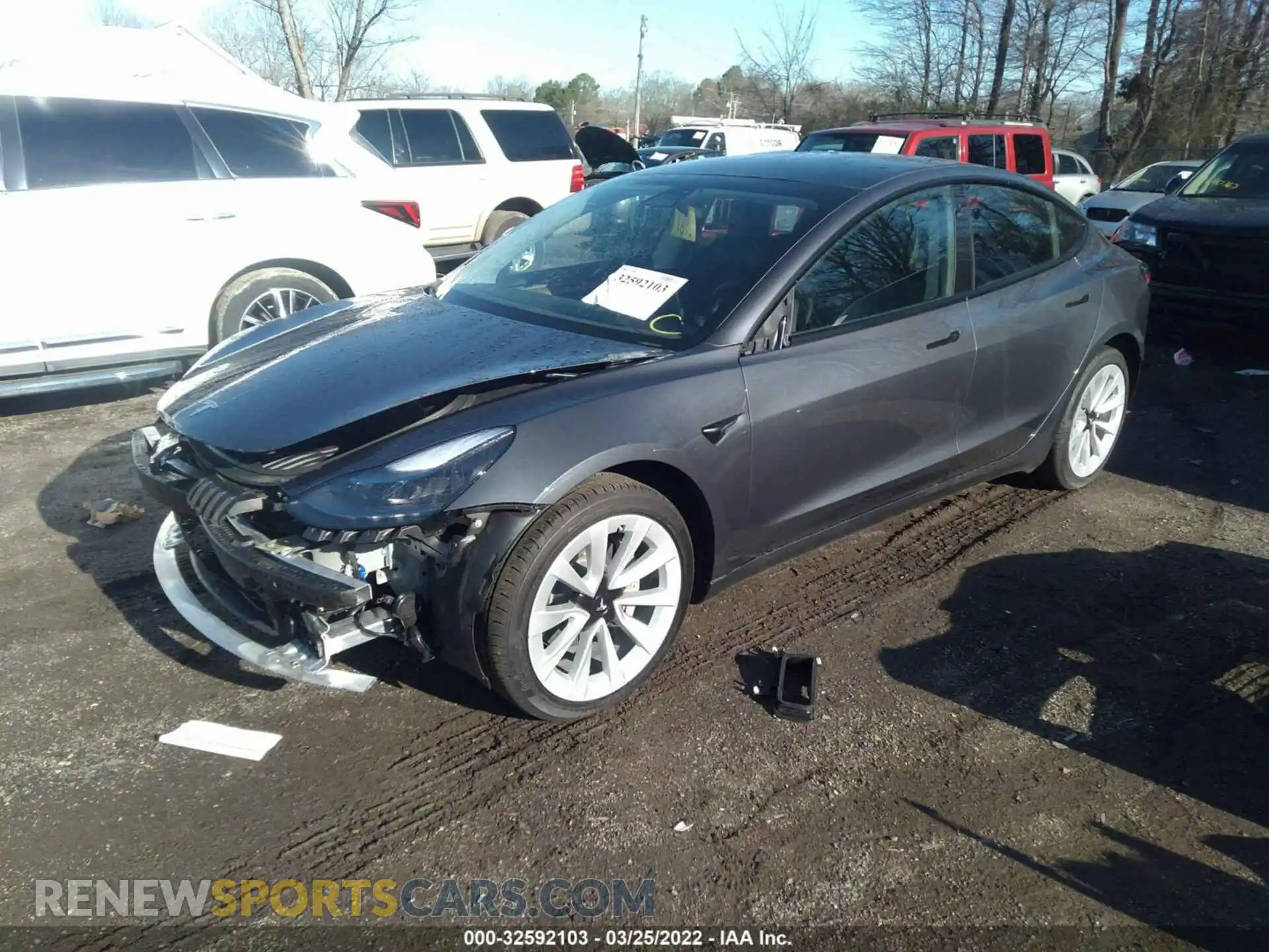 2 Фотография поврежденного автомобиля 5YJ3E1EB2NF126318 TESLA MODEL 3 2022
