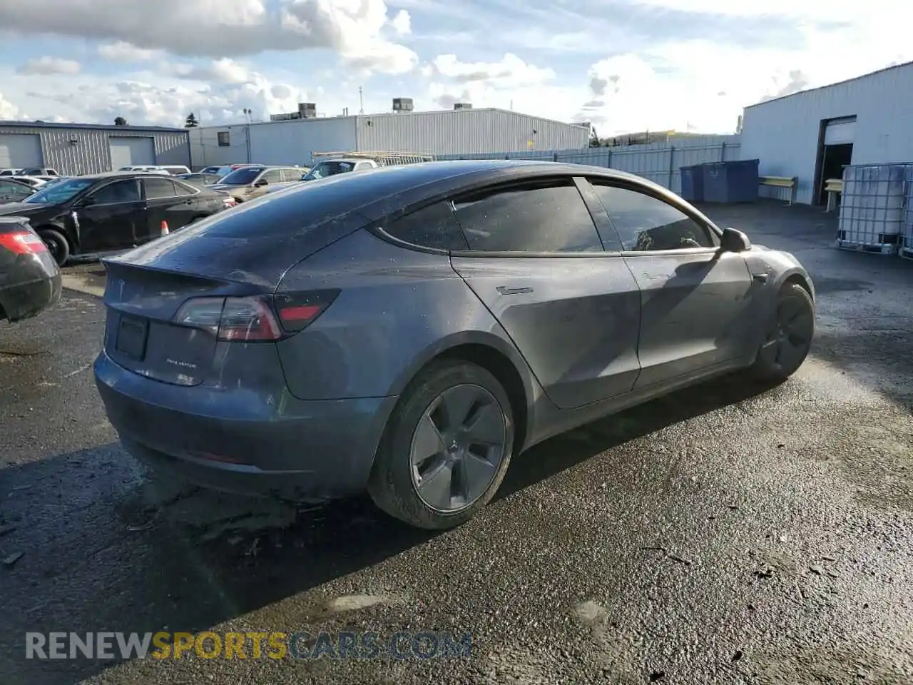 3 Photograph of a damaged car 5YJ3E1EB2NF135617 TESLA MODEL 3 2022