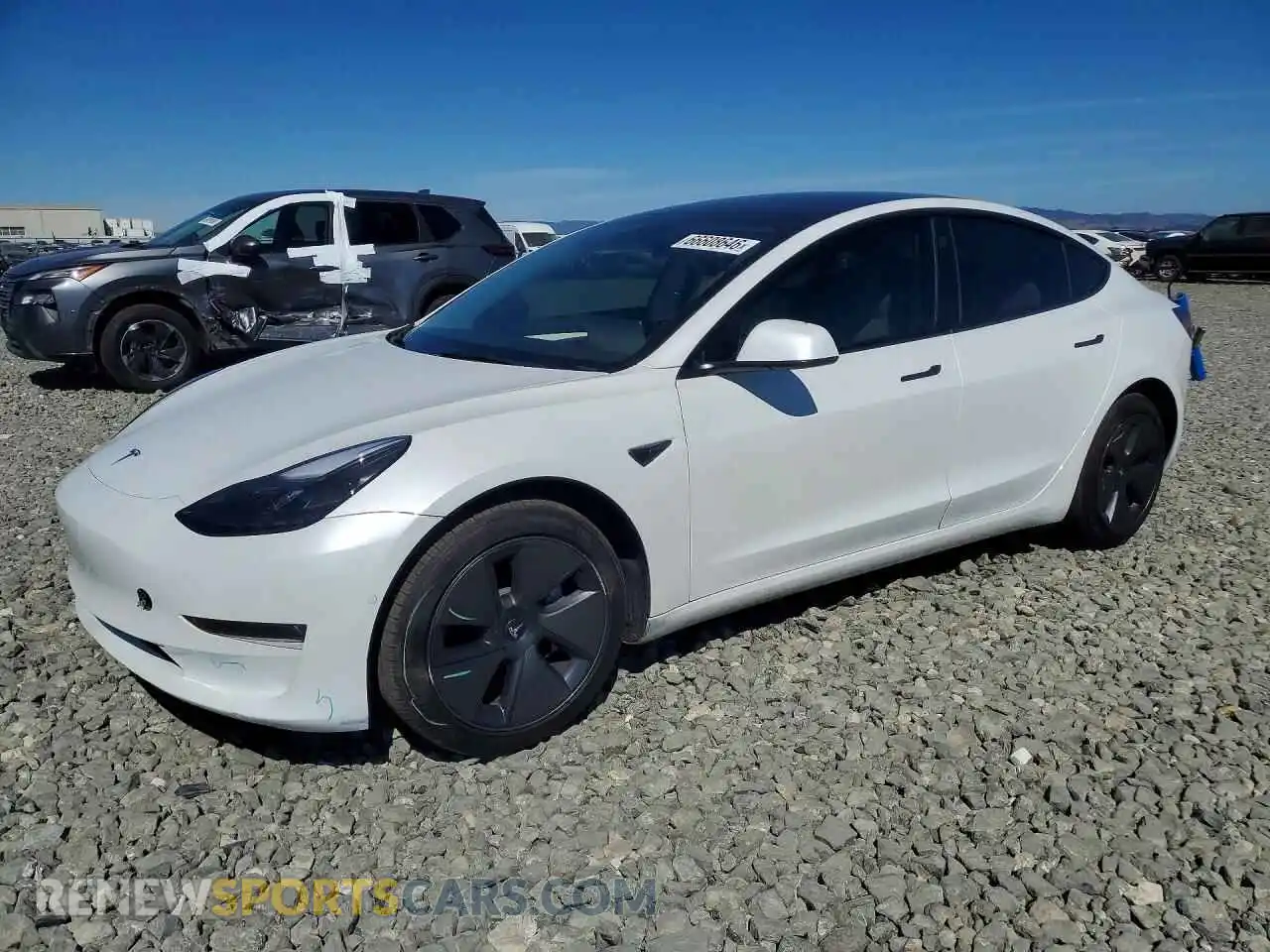 1 Photograph of a damaged car 5YJ3E1EB2NF138792 TESLA MODEL 3 2022