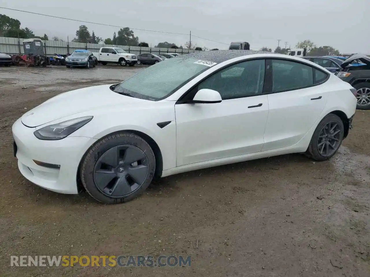 1 Photograph of a damaged car 5YJ3E1EB2NF159948 TESLA MODEL 3 2022