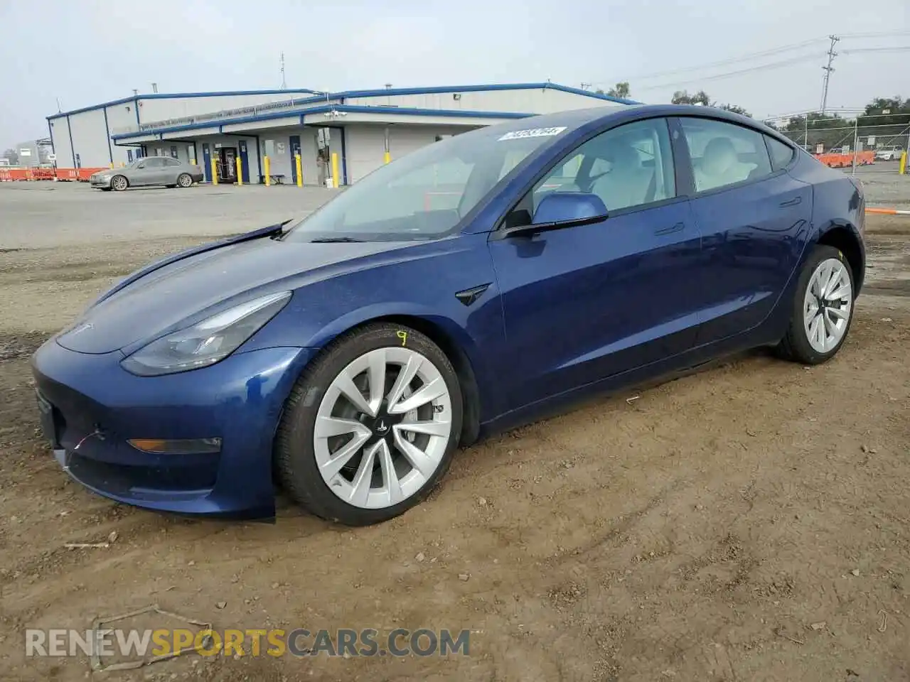 1 Photograph of a damaged car 5YJ3E1EB2NF177317 TESLA MODEL 3 2022
