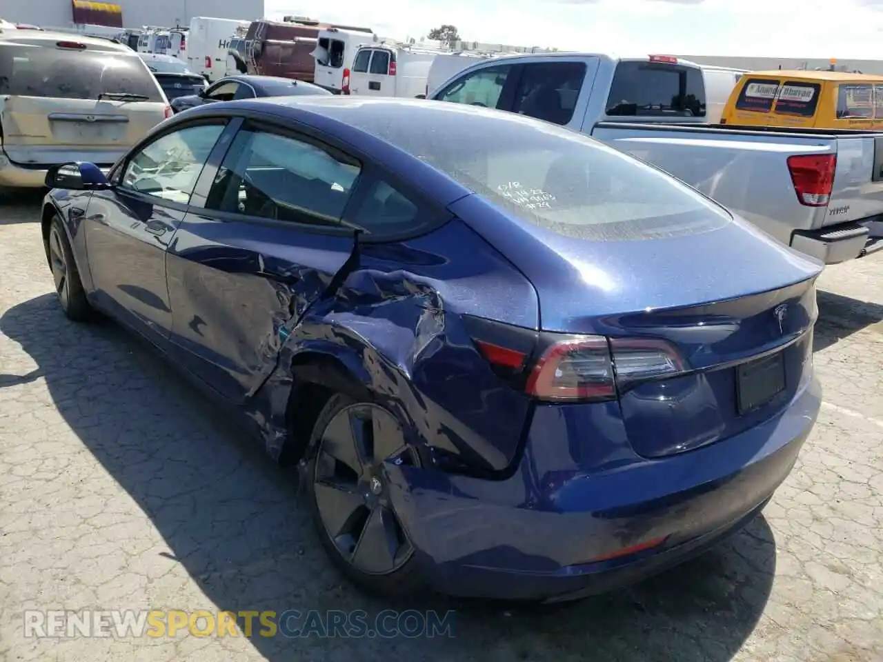 3 Фотография поврежденного автомобиля 5YJ3E1EB2NF189063 TESLA MODEL 3 2022