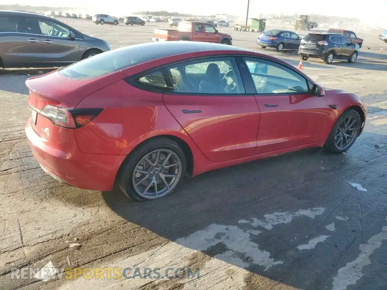 3 Photograph of a damaged car 5YJ3E1EB2NF189127 TESLA MODEL 3 2022