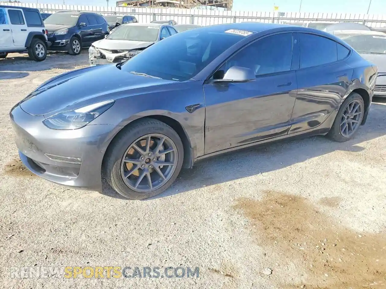 1 Photograph of a damaged car 5YJ3E1EB2NF198118 TESLA MODEL 3 2022
