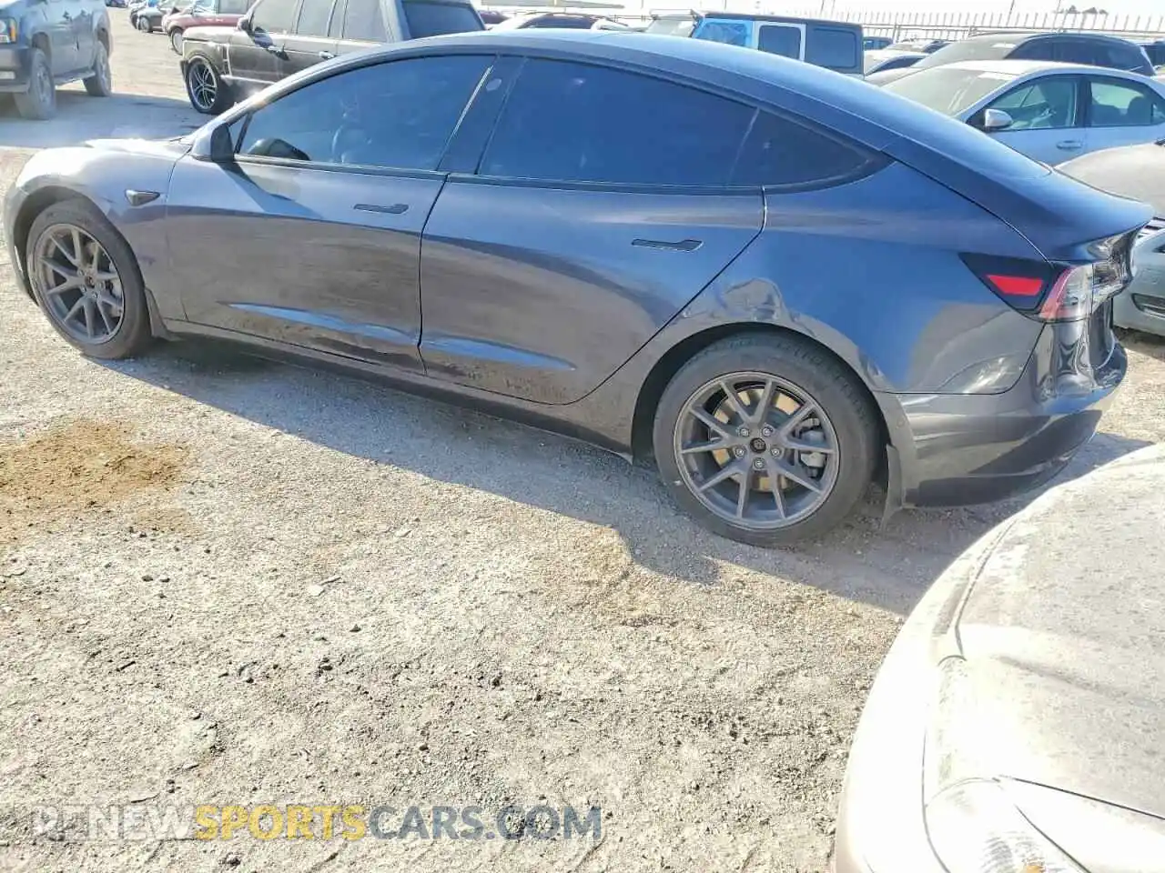 2 Photograph of a damaged car 5YJ3E1EB2NF198118 TESLA MODEL 3 2022