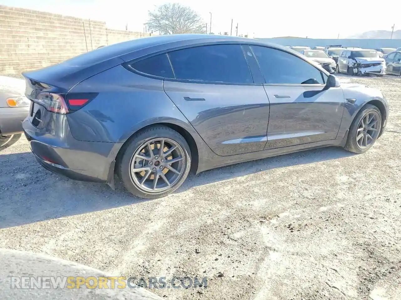 3 Photograph of a damaged car 5YJ3E1EB2NF198118 TESLA MODEL 3 2022