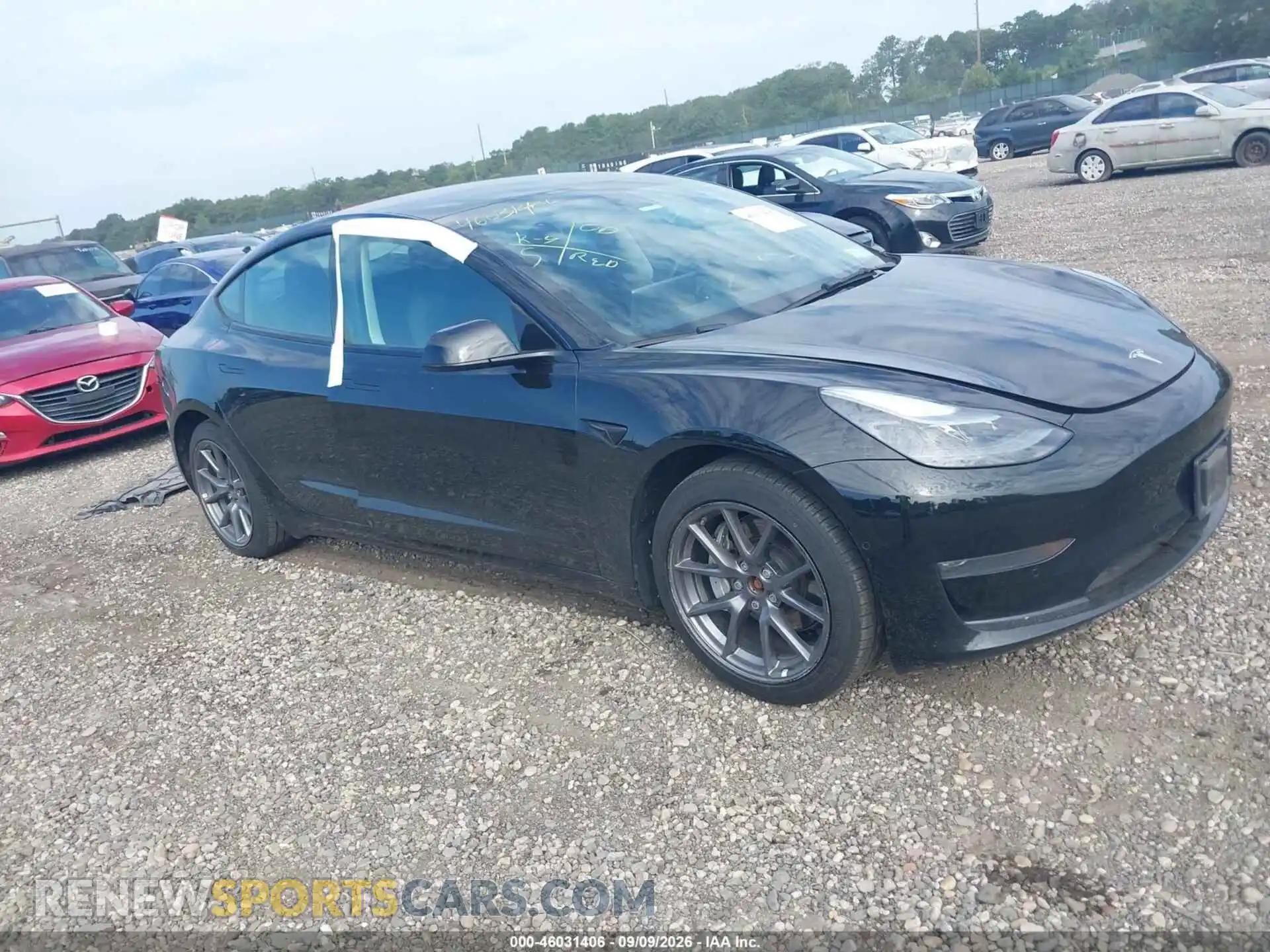 1 Photograph of a damaged car 5YJ3E1EB2NF200806 TESLA MODEL 3 2022