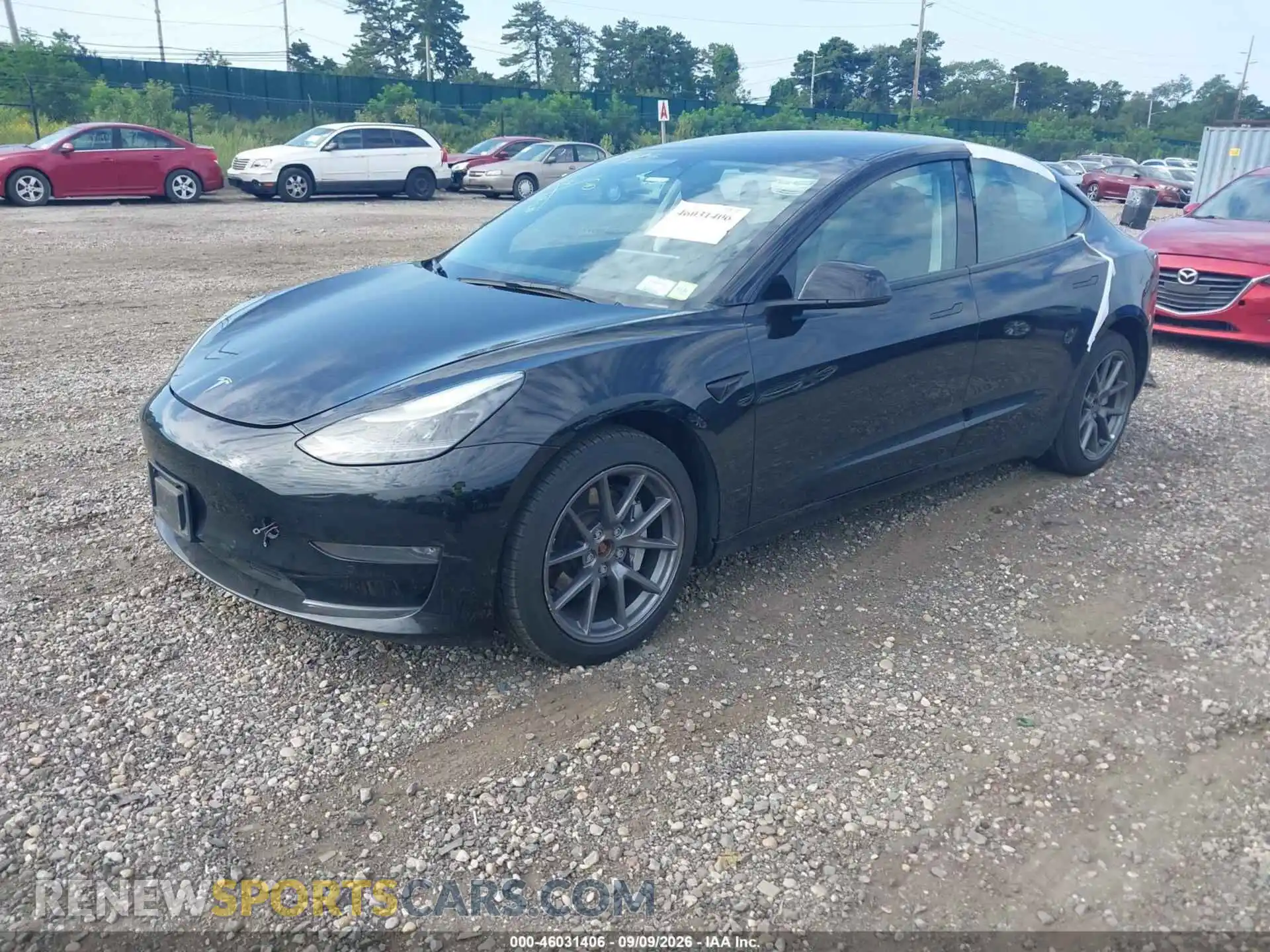 2 Photograph of a damaged car 5YJ3E1EB2NF200806 TESLA MODEL 3 2022
