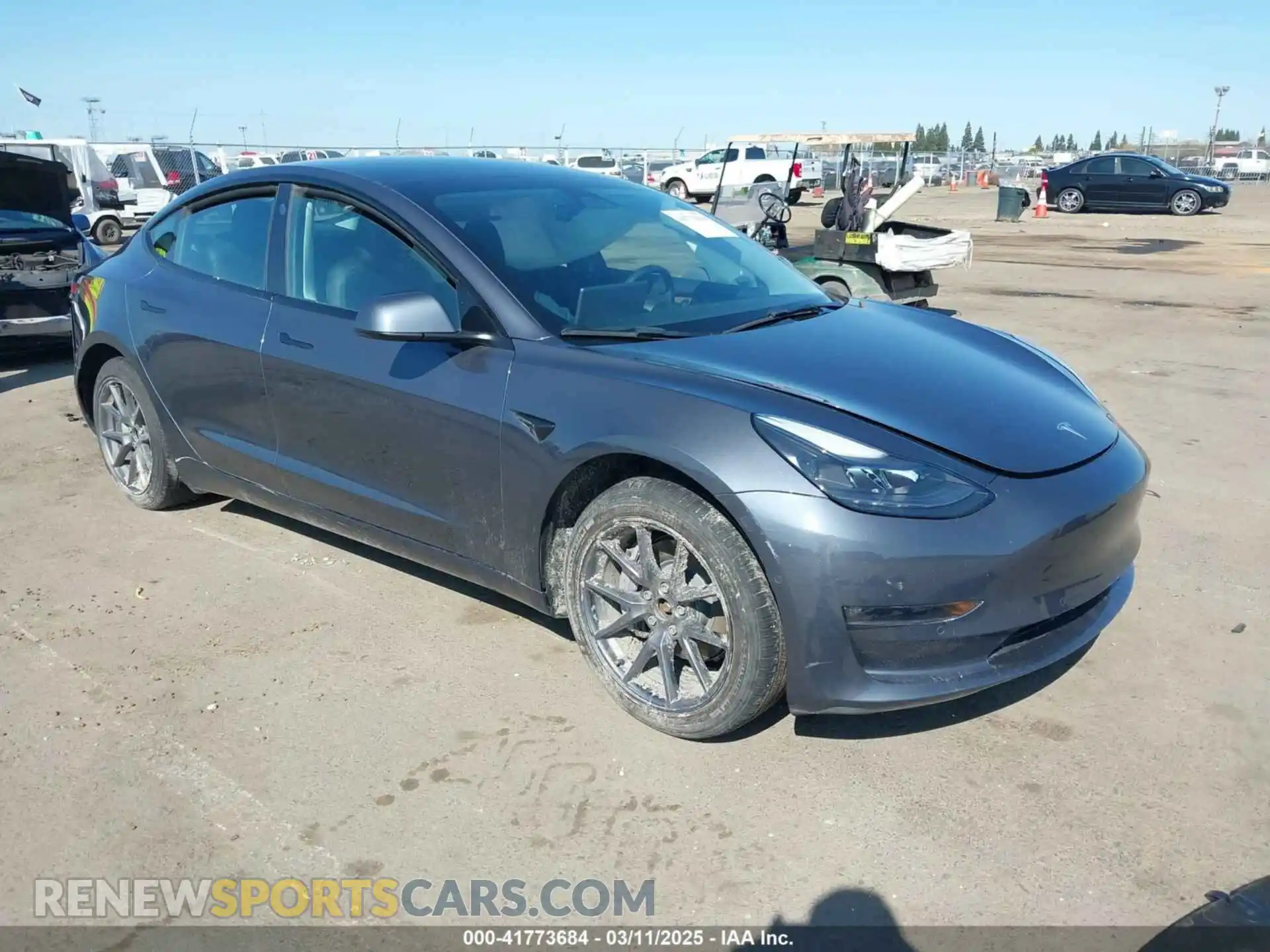1 Фотография поврежденного автомобиля 5YJ3E1EB2NF251772 TESLA MODEL 3 2022