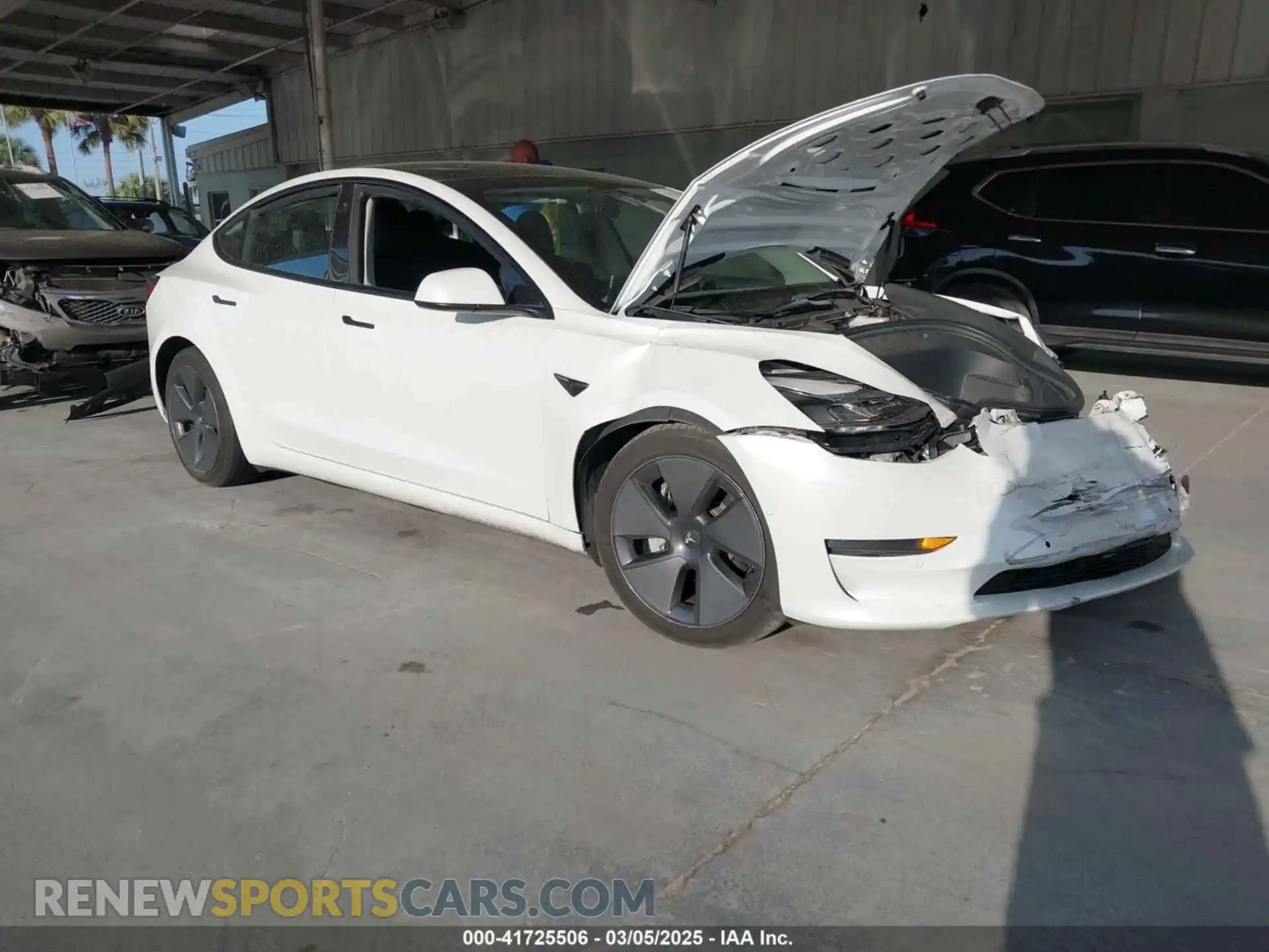 1 Photograph of a damaged car 5YJ3E1EB2NF266594 TESLA MODEL 3 2022