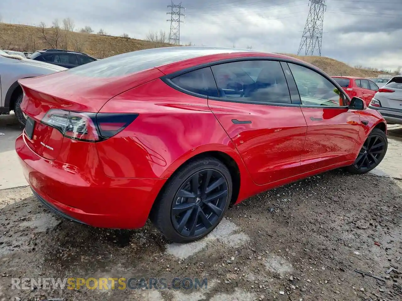 3 Photograph of a damaged car 5YJ3E1EB2NF268345 TESLA MODEL 3 2022