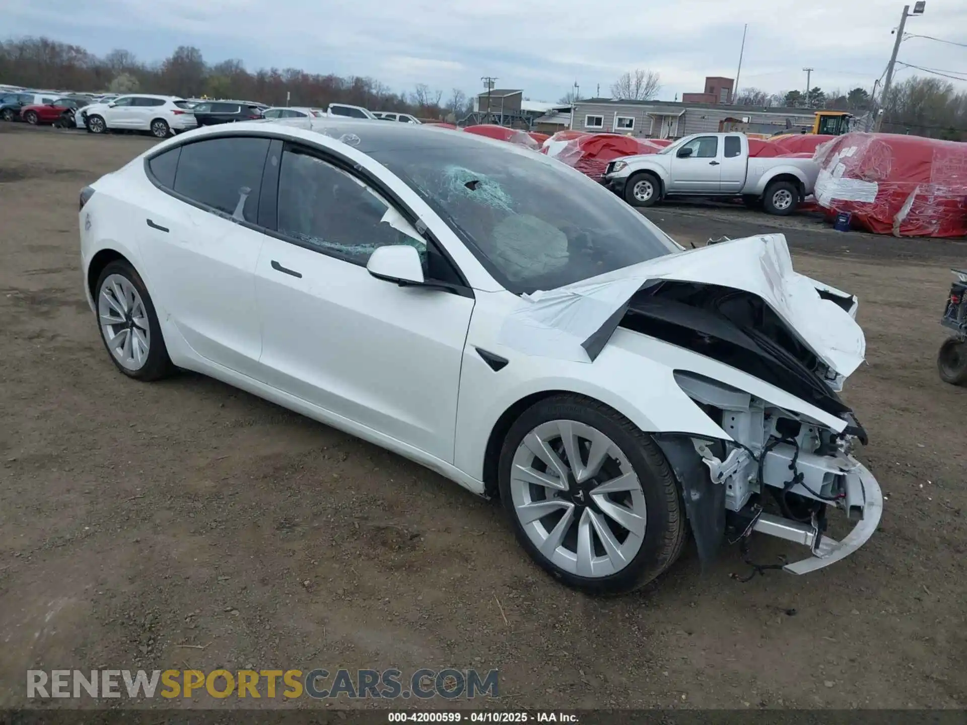 1 Photograph of a damaged car 5YJ3E1EB2NF269947 TESLA MODEL 3 2022