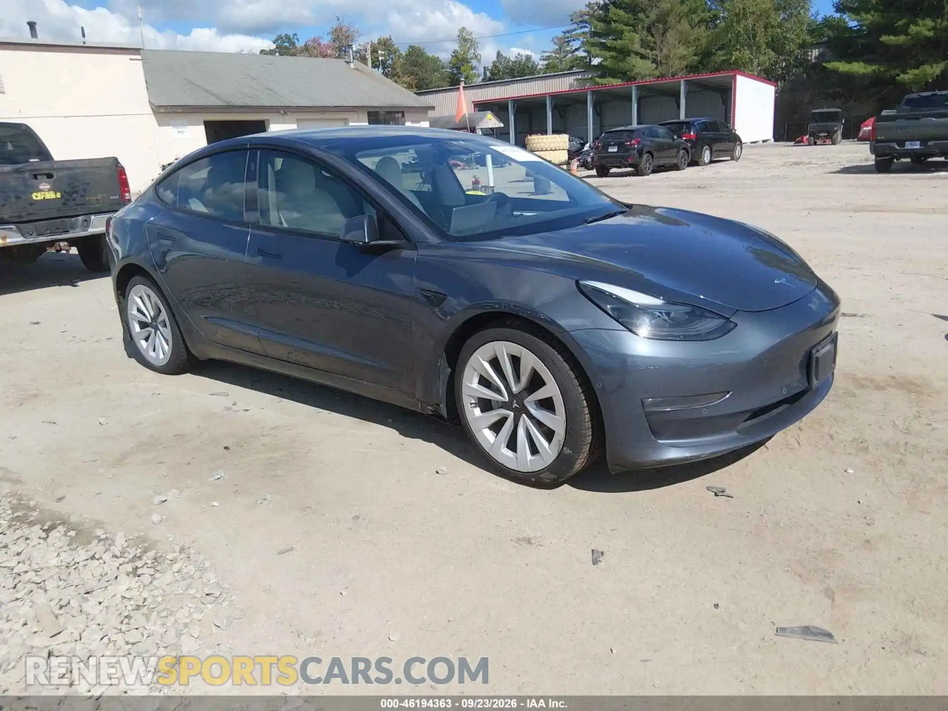 1 Photograph of a damaged car 5YJ3E1EB2NF278616 TESLA MODEL 3 2022