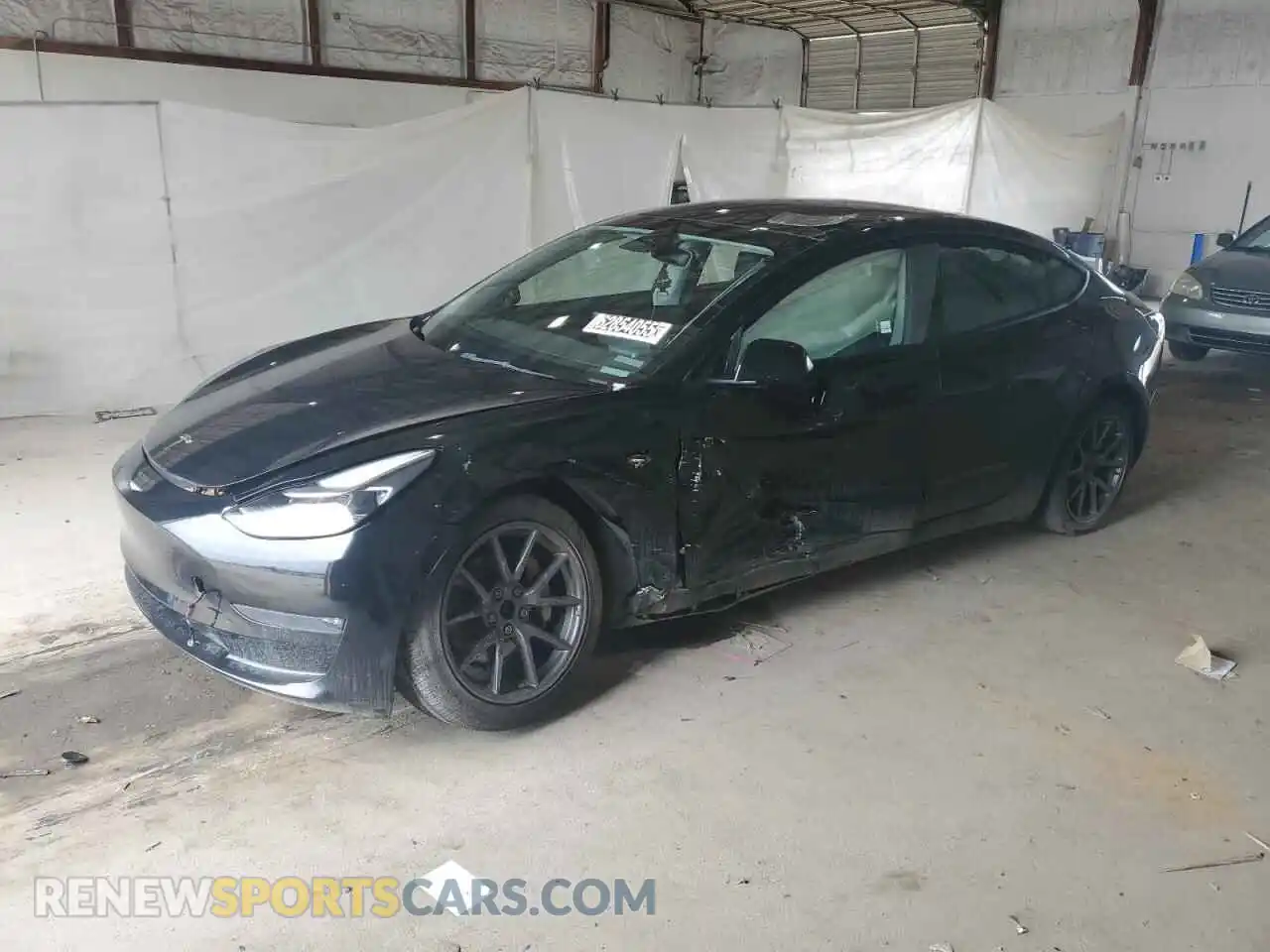 1 Photograph of a damaged car 5YJ3E1EB2NF285646 TESLA MODEL 3 2022