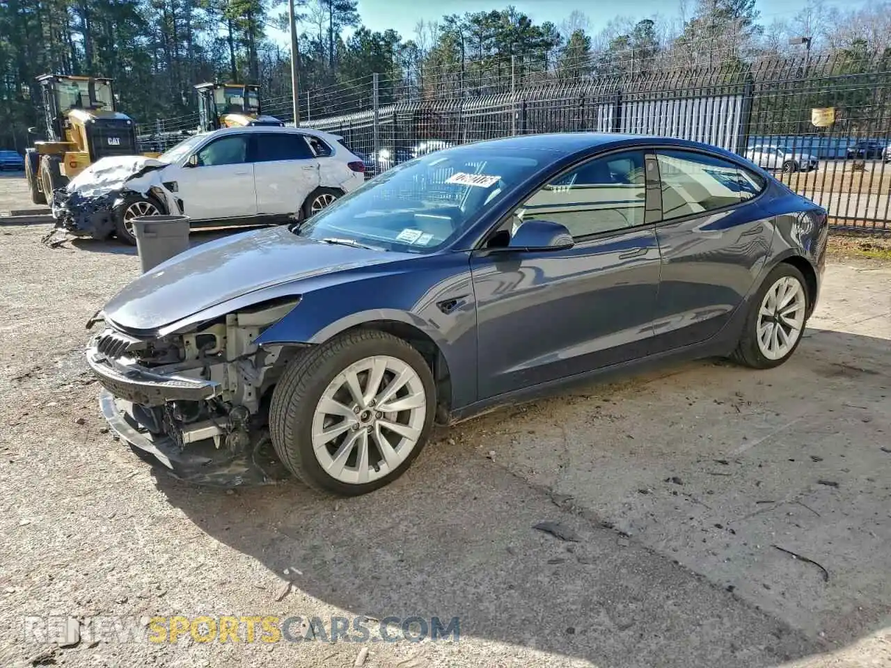 1 Photograph of a damaged car 5YJ3E1EB2NF291365 TESLA MODEL 3 2022