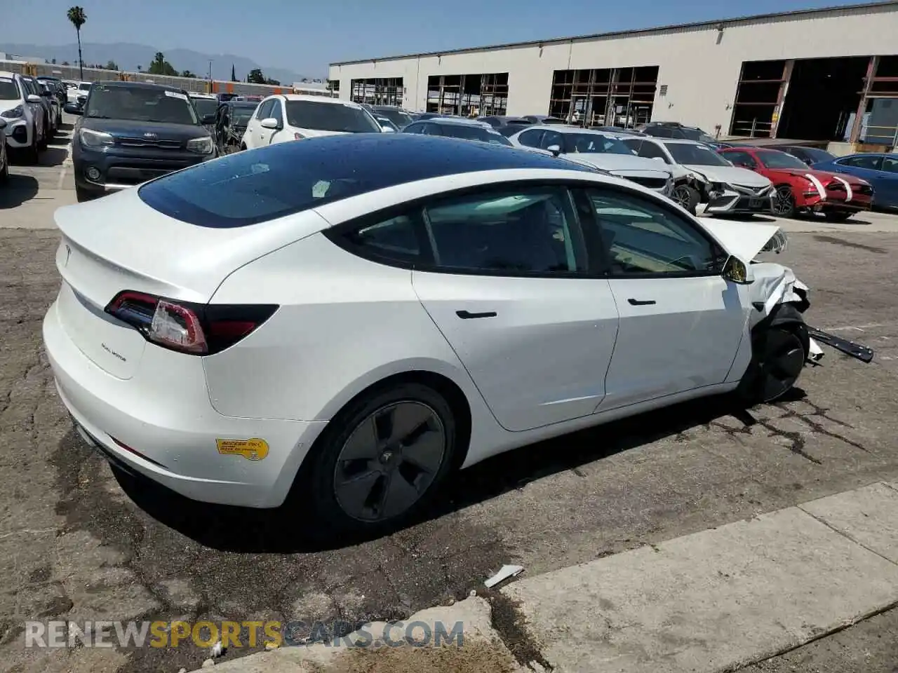 3 Photograph of a damaged car 5YJ3E1EB2NF294167 TESLA MODEL 3 2022