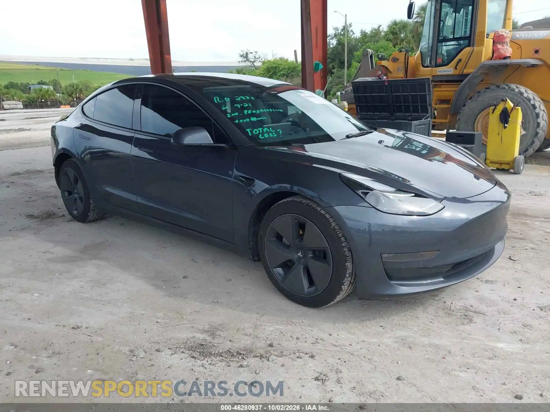 1 Photograph of a damaged car 5YJ3E1EB2NF314563 TESLA MODEL 3 2022
