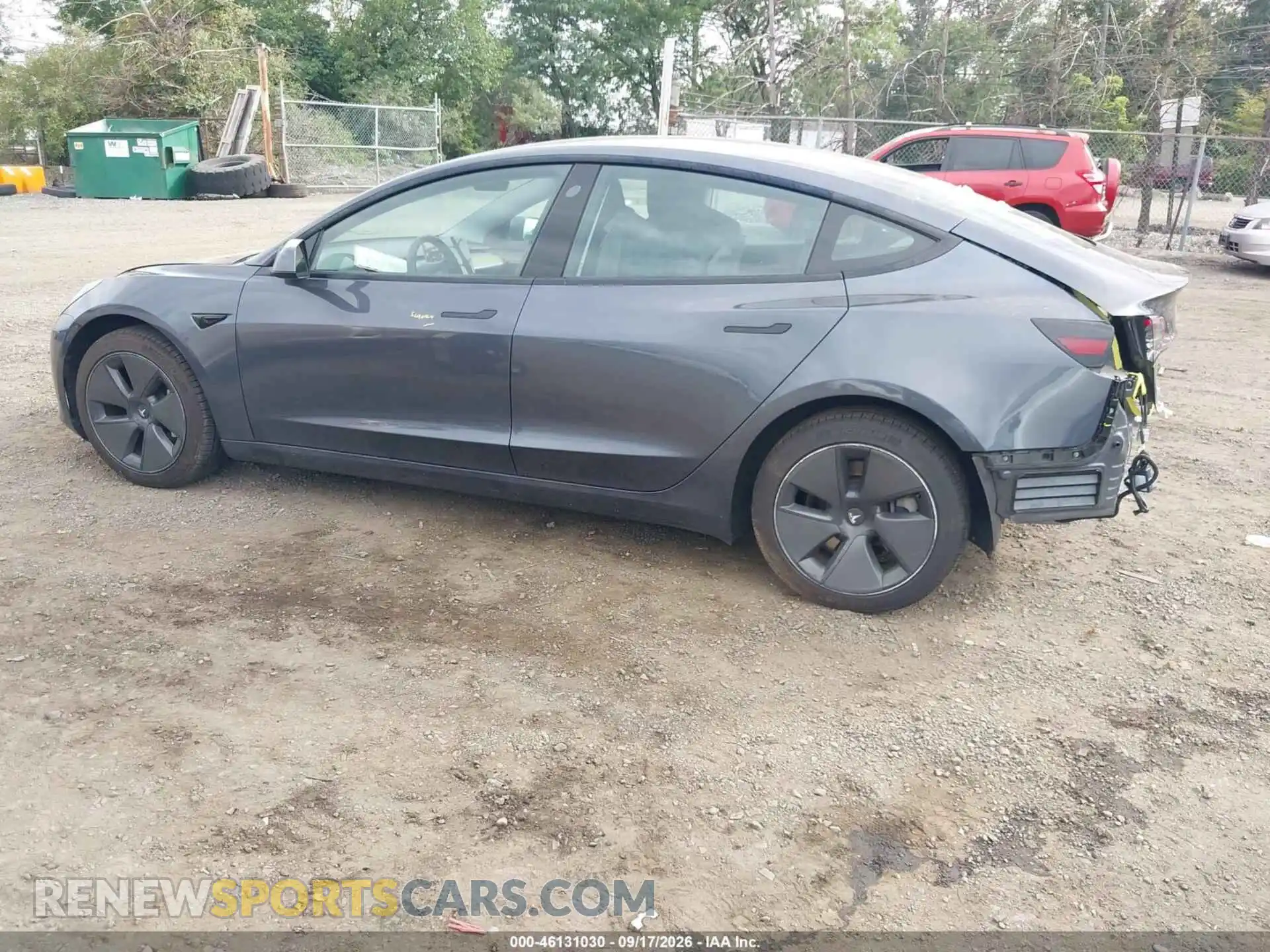 3 fotografías del automóvil dañado 5YJ3E1EB2NF334991 TESLA MODEL 3 2022