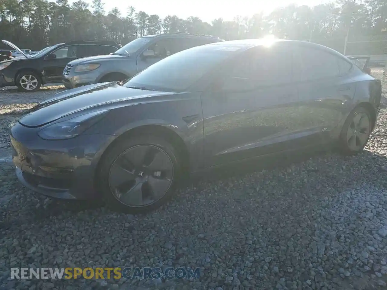 1 Photograph of a damaged car 5YJ3E1EB2NF351399 TESLA MODEL 3 2022