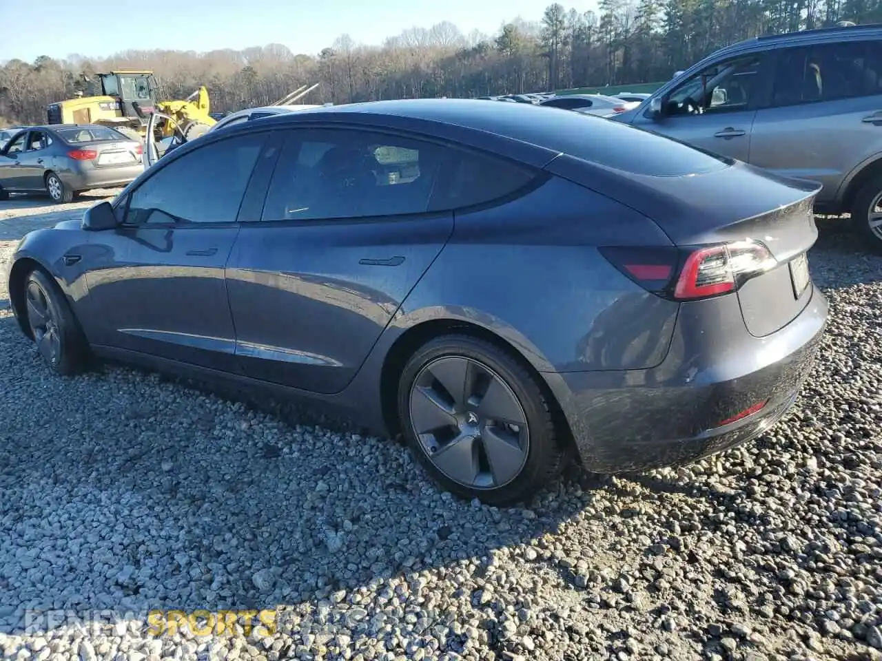 2 Photograph of a damaged car 5YJ3E1EB2NF351399 TESLA MODEL 3 2022