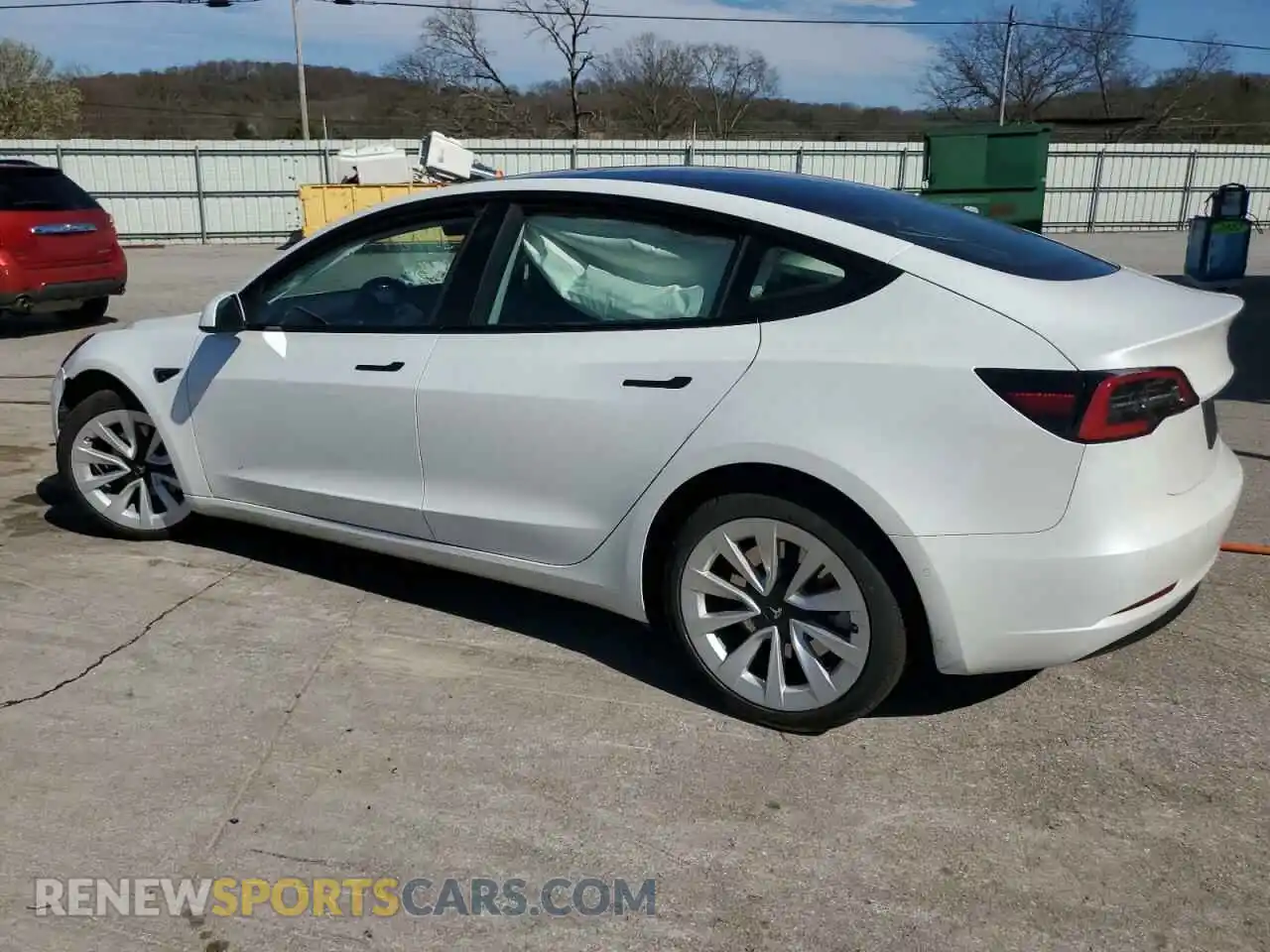 2 Photograph of a damaged car 5YJ3E1EB2NF359955 TESLA MODEL 3 2022