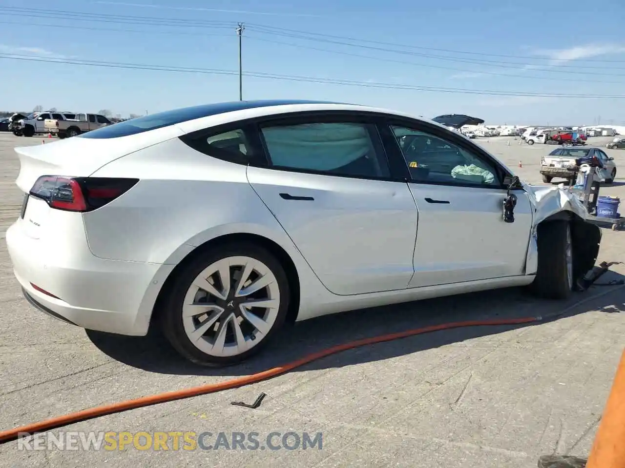 3 Photograph of a damaged car 5YJ3E1EB2NF359955 TESLA MODEL 3 2022