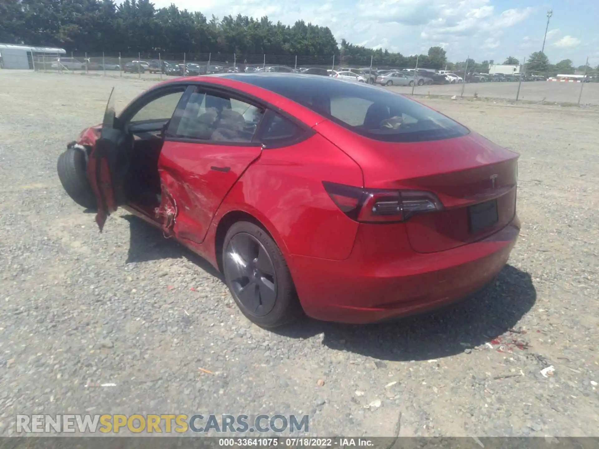 3 Photograph of a damaged car 5YJ3E1EB3NF109172 TESLA MODEL 3 2022