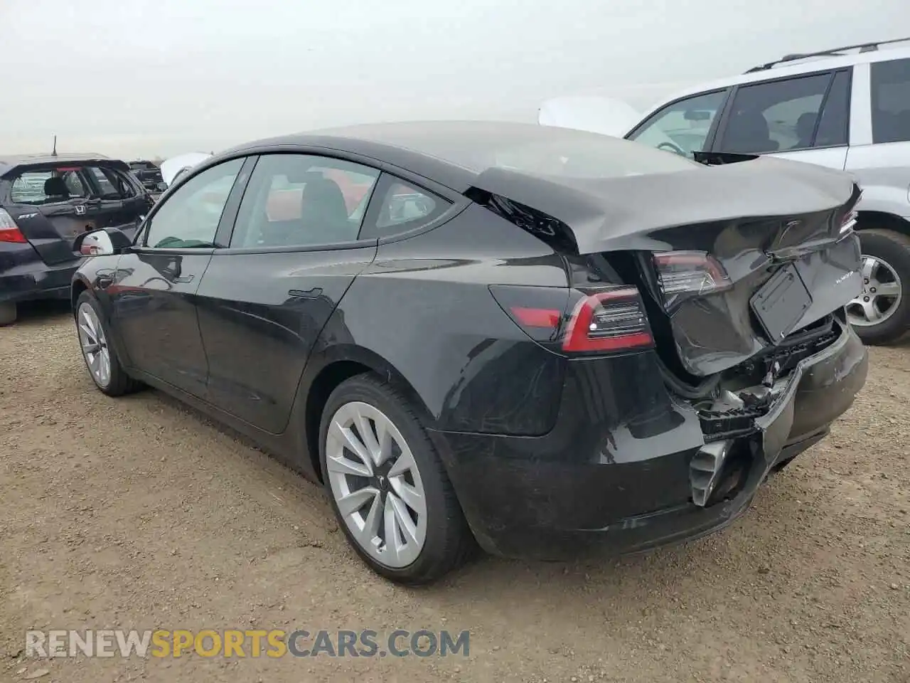 2 Photograph of a damaged car 5YJ3E1EB3NF109320 TESLA MODEL 3 2022