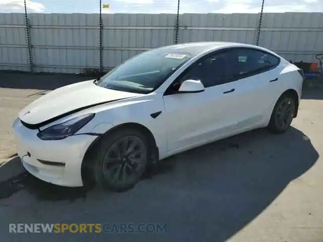 1 Фотография поврежденного автомобиля 5YJ3E1EB3NF123430 TESLA MODEL 3 2022