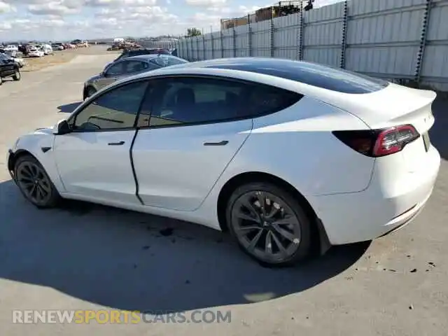 2 Фотография поврежденного автомобиля 5YJ3E1EB3NF123430 TESLA MODEL 3 2022