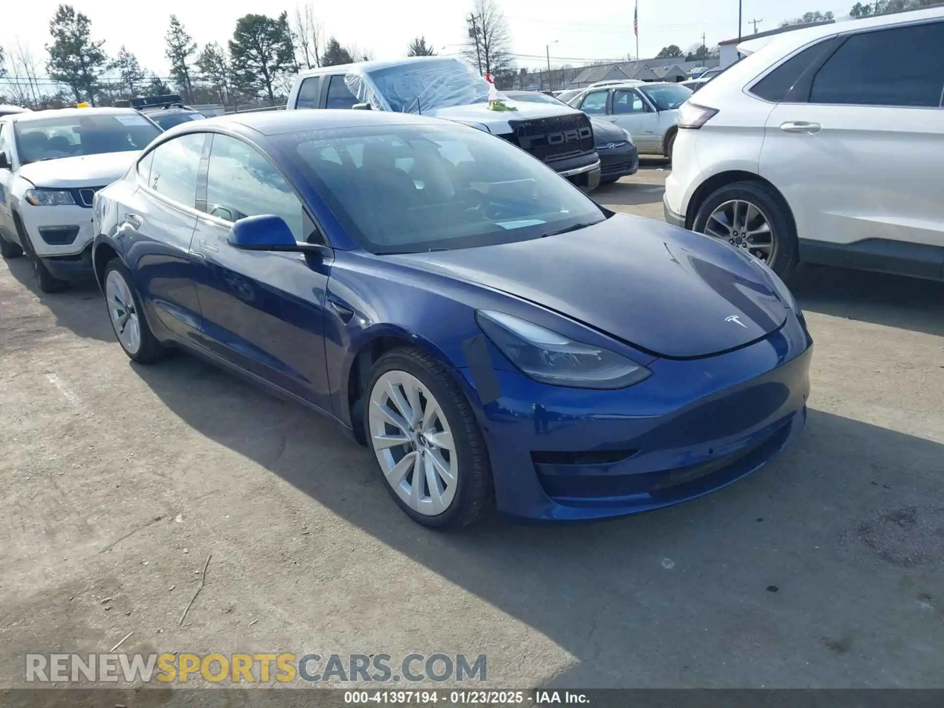 1 Photograph of a damaged car 5YJ3E1EB3NF124075 TESLA MODEL 3 2022