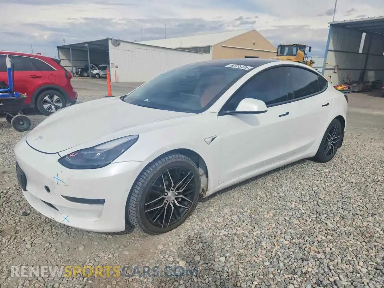 1 Photograph of a damaged car 5YJ3E1EB3NF132418 TESLA MODEL 3 2022