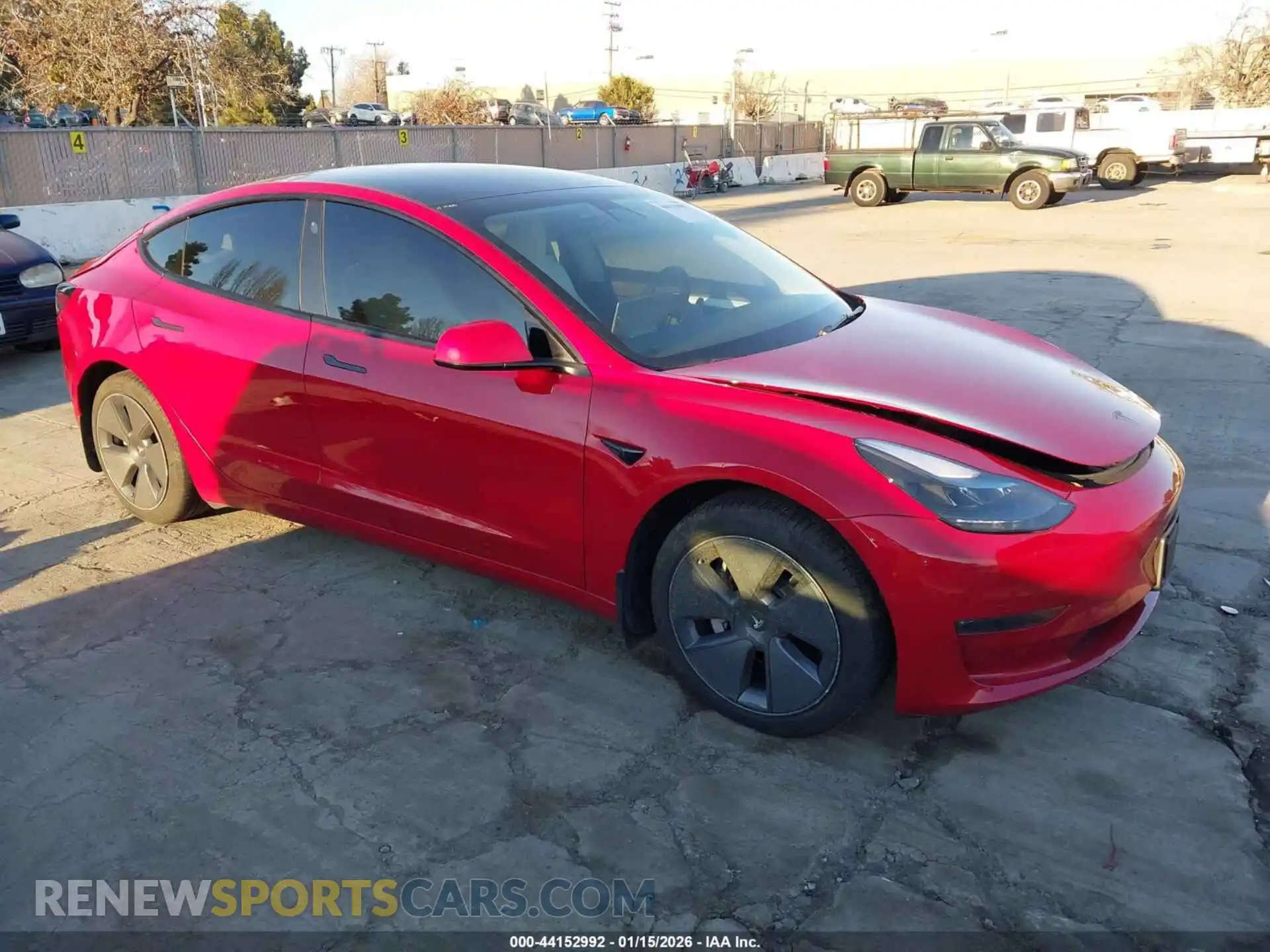 1 Photograph of a damaged car 5YJ3E1EB3NF132564 TESLA MODEL 3 2022