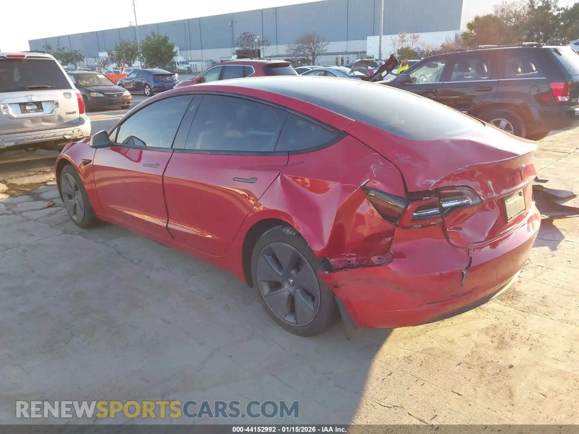 3 Photograph of a damaged car 5YJ3E1EB3NF132564 TESLA MODEL 3 2022